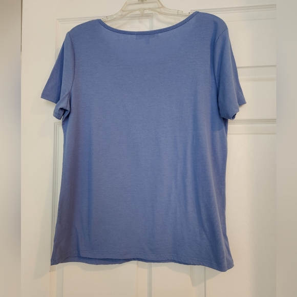 Emily Daniels, Medium, Embellished Short Sleeve Womans, Color Periwinkle - Picture 3 of 6